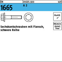 EN 1665 A 2 Sechskantschrauben mit Flansch, schwere Reihe