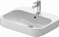 Duravit Waschtisch Happy D.2, mit Hahnloch, Überlauf, Hahnlochbank