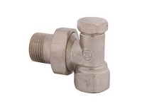 Schlösser Heizkörperverschraubung 3970, Eckform, vernickelt