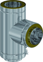 Almeva T-Stück kompakt, 90°, Hochtemperatur, Edelstahl