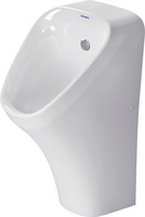 Duravit Absaug-Urinal DuraStyle, 30 x 34 cm, Zulauf von hinten, Remless, mit Fliege