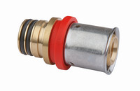 Flamco Pressadapter SIROCON, Messing und Edelstahl, für U-, F-, H- und TH-Kontur