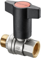 Oventrop Kugelhahn Optibal, PN 16, IG/AG, Messing vernickelt