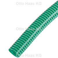 HAAS Saug-und Druckschlauch, Kunststoff, grün, mit Spirale