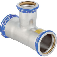 Geberit Gas-T-Stück Mapress, reduziert, Edelstahl