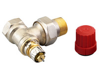 Danfoss Ventilgehäuse RA-N, Eckform, matt vernickelt