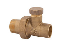 Schlösser Heizkörperverschraubung 3976, Durchgang, MS-blank