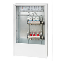 Flamco Verteilerstation, für FBH, mit Regelung, in AP-Schrank