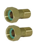 FORMAT Tec Wasserzählerverschraubung, Überwurfmutter messing, je Satz (2 Stück)