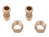 Schlösser Wasserzähler-Verschraubungs-Set 2240, mit Plombiervorrichtung, Messing