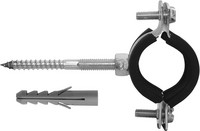 ASW Schraubrohrschelle, mit Schallschutzeinlage