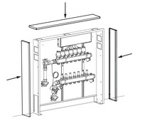 Danfoss Estrichprallblech UnoFloor, Set, für Verteilerschrank