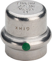 Viega Verschlusskappe Sanpress Inox 2356, Stahl nichtrostend, SC-Contur