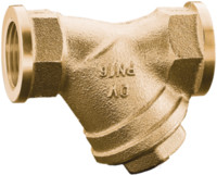 Oventrop Schmutzfänger, PN 25, mit Doppelsieb, 250 my, Rotguss