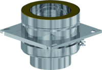 Almeva Zwischenstütze kompakt, beidseitig DW-Stutzen, Edelstahl