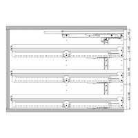 2D-Schnittzeichnungen Büromöbelsysteme