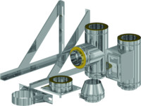 Almeva Grundpaket kompakt, Konsolenausführung, Edelstahl