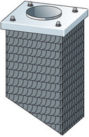 Bertrams Stülpkopf CAMINO-FIX, Typ Schiefer, mit Abdeckung