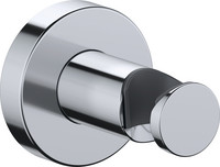 Duravit Brausehalter, feste Halteposition, Rosette rund, aus Messing