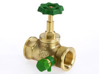 Bender Durchgangsventil 1304, mit Entleerung, CR-Messing