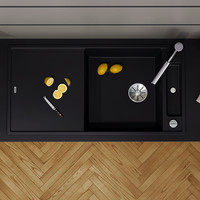 Blanco Spüle AXIA III XL S-F SILGRANIT, reversibel, mit Glasschneidbrett