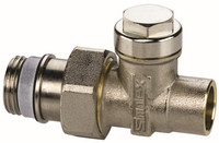 Flamco Rücklaufverschraubung Typ L, Messing vernickelt, selbstdichtend, zum Löten