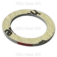 HAAS Gasdruckregler-/Verschraubungsdichtung, für Gas, gelb