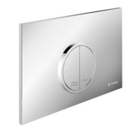 SCHELL WC-Betätigungsplatte MONTUS CIRCUM, Betätigung von oben oder vorne, für 2-Mengenspülung