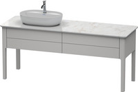 Duravit Waschtisch-Unterschrank Luv, 173,3 x 57 x 74,3 cm, 2 Auszüge, stehend
