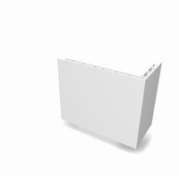 Weitzel Steigstrangprofil STP L, L-Form, Länge 3 m, weiß