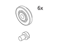 Kermi Laufrollen, Ersatzteil-Set