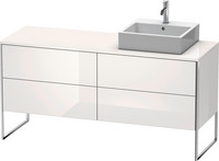 Duravit Waschtisch-Unterschrank XSquare, 160 x 54,8 x 77,8 cm, 4 Auszüge, stehend