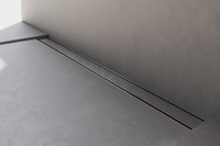 FORMAT Tec Flex-W Duschrinne, Wand befliesbar, 2x Siphon, Edelstahl gebürstet