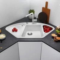 Blanco Spüle BLANCODELTA II SILGRANIT, ergonomisch, mit Ablauffernbedienung