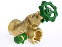 Bender KFR Ventil 1603, CR-Messing, absperrbar, Oberteil nichtsteigend, mit Entleerung