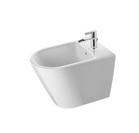 Duravit Stand-Bidet D-Neo, 37 x 65 cm, mit Hahnloch, Überlauf, Hahnlochbank