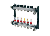 TECE Heizkreisverteiler TECEfloor SLQ, Durchflussanzeige, poliert, 1" IG, flachdichtend, Edelstahl