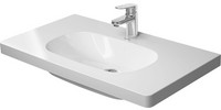 Duravit Waschtisch D-Code Med, 85 x 48 cm, mit Hahnloch und Hahnlochbank, ohne Überlauf, weiß