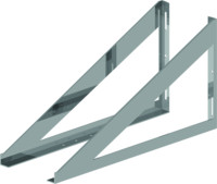 Almeva Konsolenblech kompakt, 50-450 mm, Edelstahl