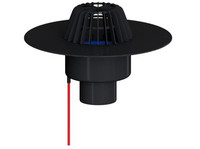 Dallmer Dachablauf 62 H FPO-PP, beheizt, mit extra breitem Flansch