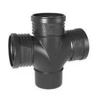 Wavin Doppel-Abzweig SiTech+