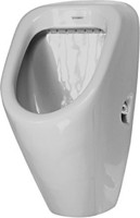 Duravit Absaug-Urinal Duraplus, 34,5 x 31,5 cm, Zulauf von hinten, ohne Fliege
