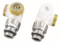 Flamco Design-Thermostatventil-Set D 3933, G 3/4 M Eurokonus x G 1/2 M, Winkeleckform