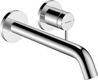 hansgrohe Einhebel-Waschtisch-Armatur Tecturis S, UP, für Wandmontage, Ausladung 225 mm