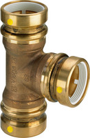 Viega T-Stück Geopress G 9618G, Rotguss, Pressanschlüsse, mit SC-Contur