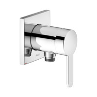 KEUCO Fertigmontageset IXMO SOLO Flat, UP-Brause-Einhebelmischer, Schlauchanschluss, eckig