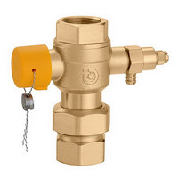 Caleffi Kappenventil, mit Entleerung, für Solarausdehnungsgefäße