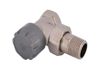 Schlösser Thermostat-Eckventil Standard 4700, Schutzkappe grau, vernickelt