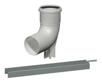 Bertrams Befestigungsset Polyline EW starr, Stützbogen mit Auflageschiene