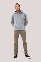 HAKRO Kapuzen-Sweatshirt Premium,ash meliert,Gr.2XS-6XL